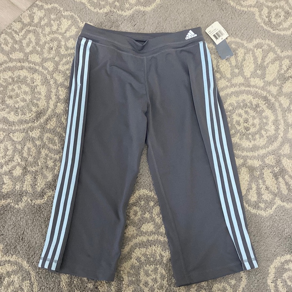 Adidas Capri New with tags - Rebound Capri by Adidas! Size medium. Gray and blue